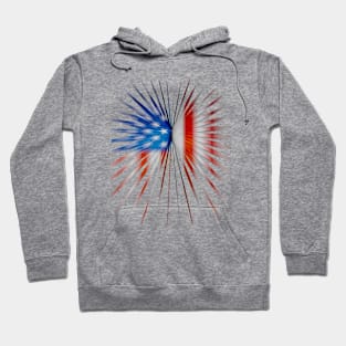 American Star Fag for USA patriots Hoodie